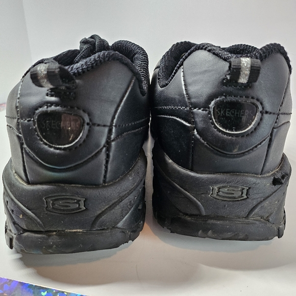 SKECHERS WORK WEAR FLEX SOLE SLIP RESISTANT SNEAKERS SIZE Women's 11 black - Picture 4 of 6
